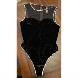 Victoria Secret Large Velvet Bodysuit